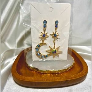 Moon & Stars Dangle Earrings